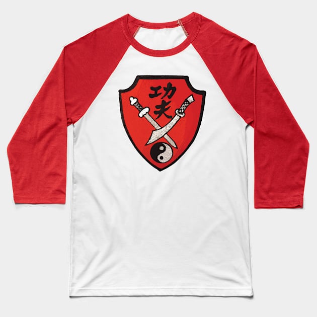 Kung Fu Patch Baseball T-Shirt by Doc Multiverse Designs